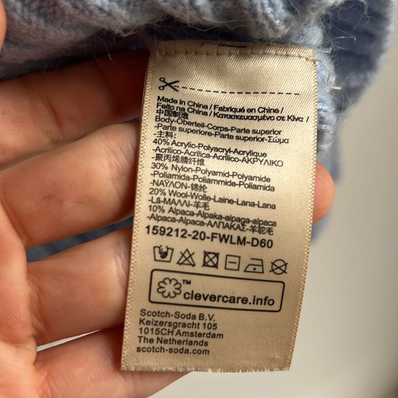 Scotch and Soda Dusty Blue Knit Sweater - Picture 3 of 5